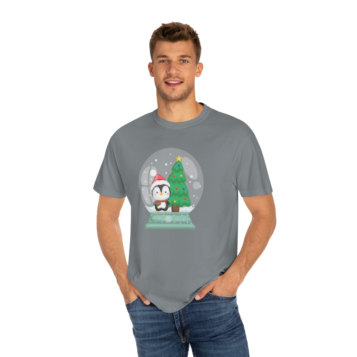 Cute Penguin Snowglobe Christmas Tshirt