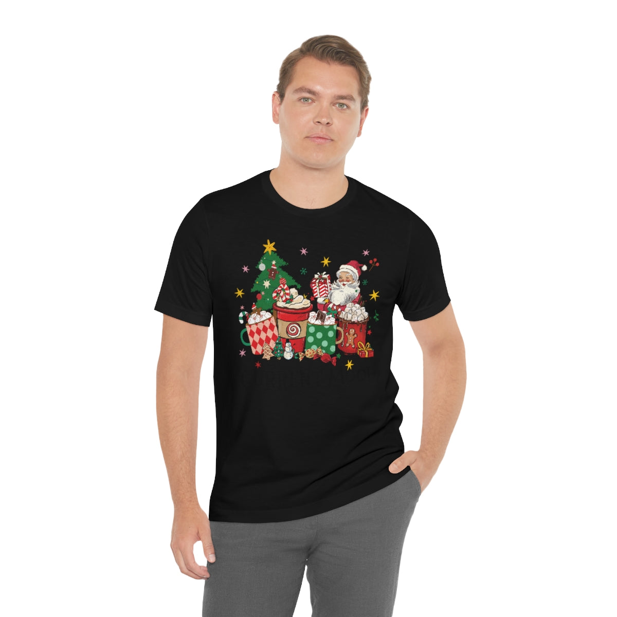Current Mood Retro Christmas Santa Tshirt