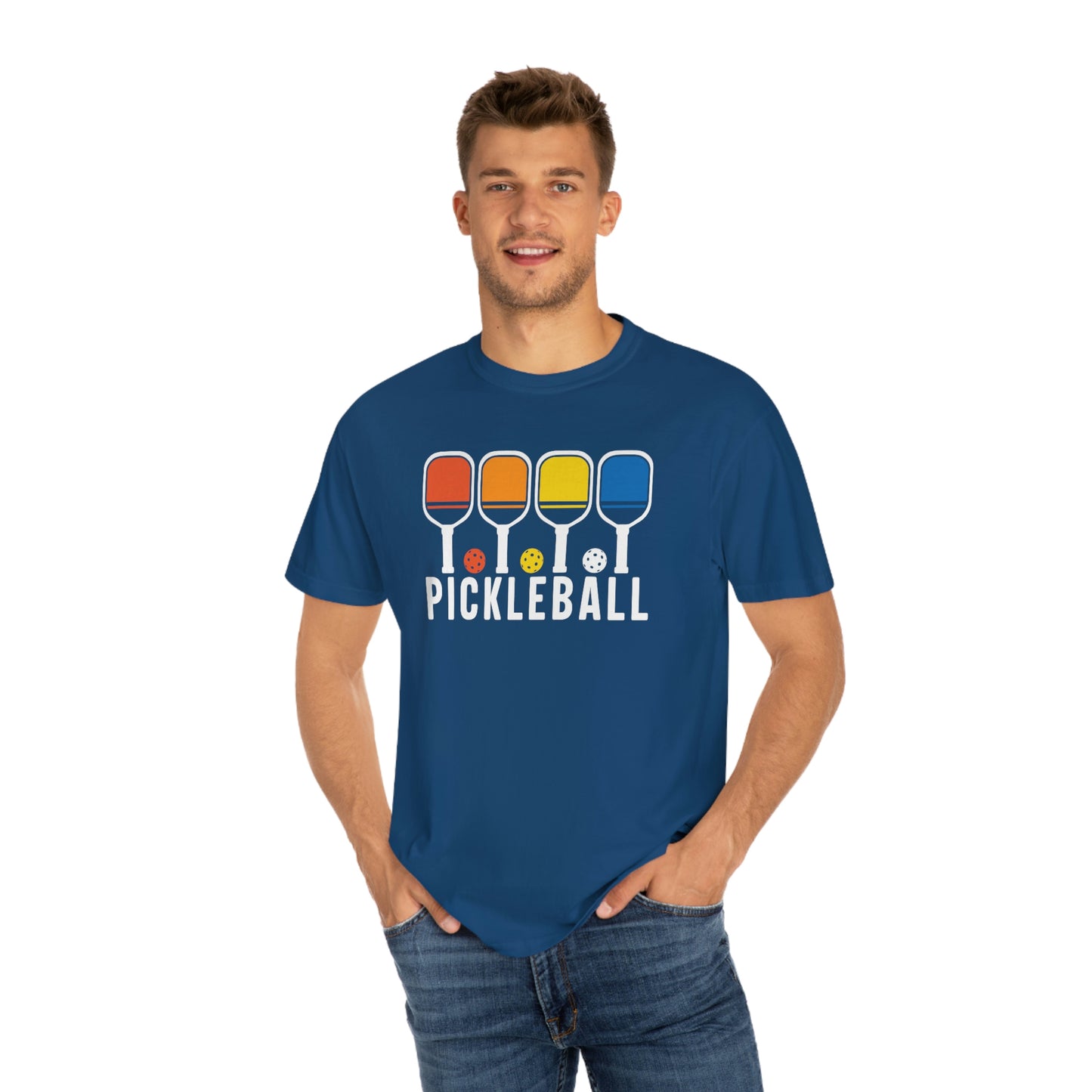 Colorful Retro Pickleball Tshirt