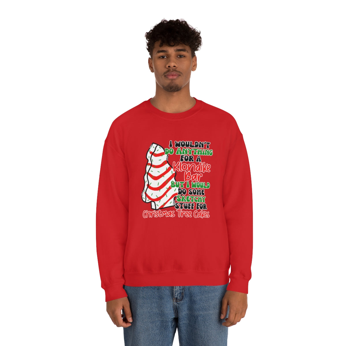 Tasty Christmas Cake Xmas Holiday Sweatshirt