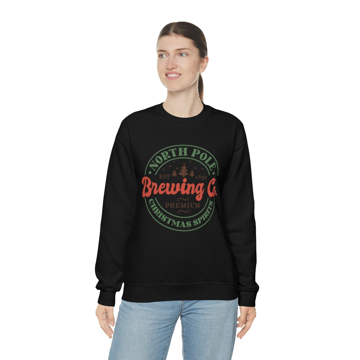 North Pole Brewing Company Christmas Spirits Retro Sweatshirt