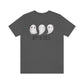 Three Ghosts Cute Happy Halloween Tshirt, Funny TShirt Design on Unisex Jersey Short Sleeve Tee