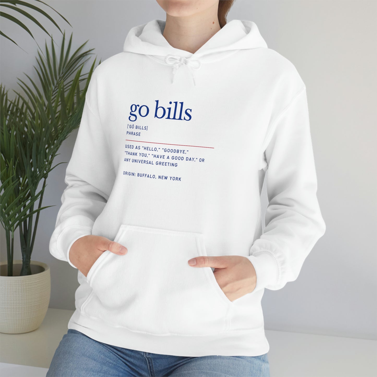 Go Bills Phonetic Spelling Definition Buffalo Bills Football Hooded Sweatshirt