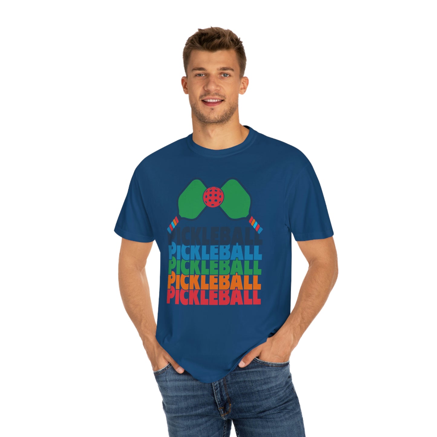 Pickleball Rackets Vintage Retro Design Tshirt