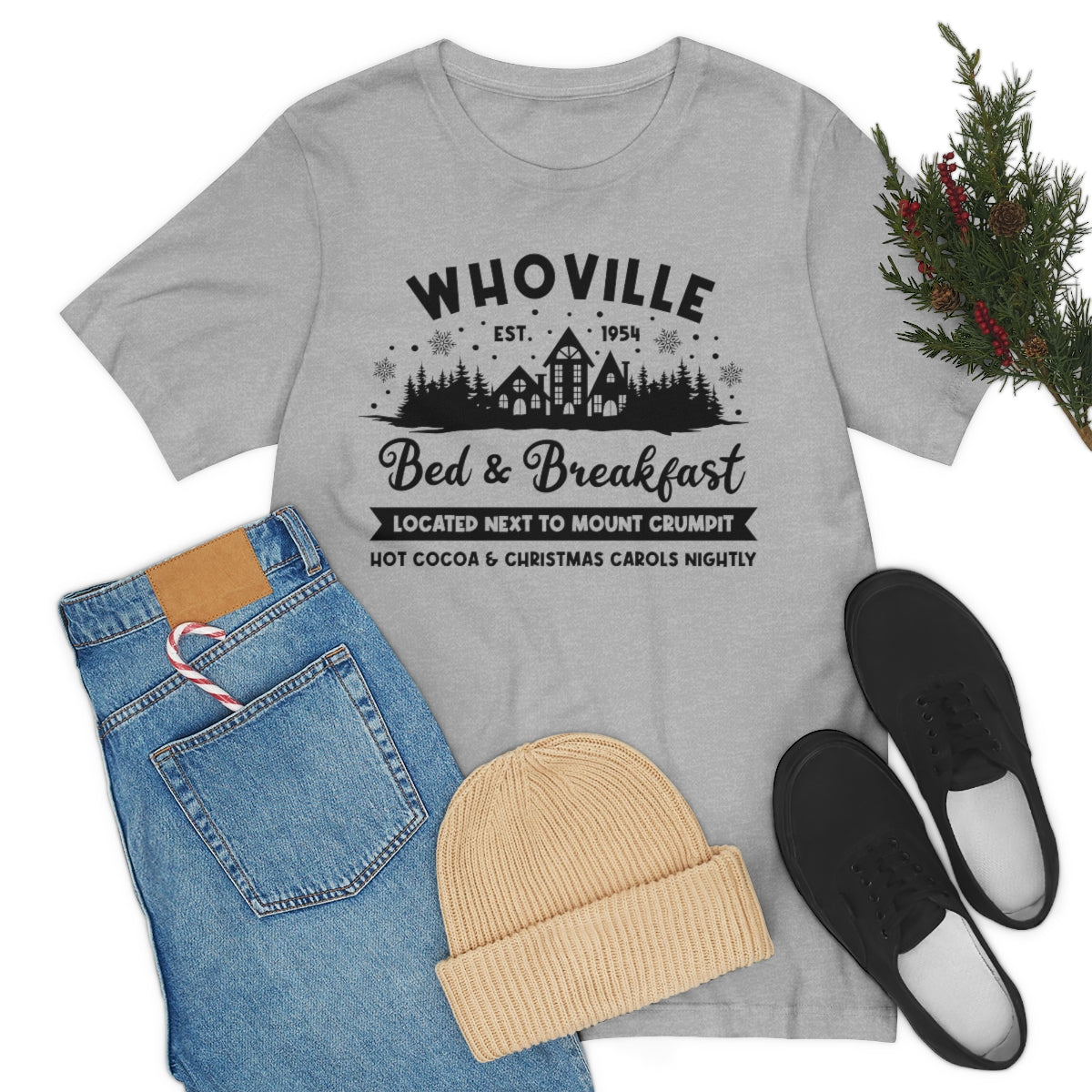 Whoville Bed & Breakfast Cute Christmas Holiday Tshirt