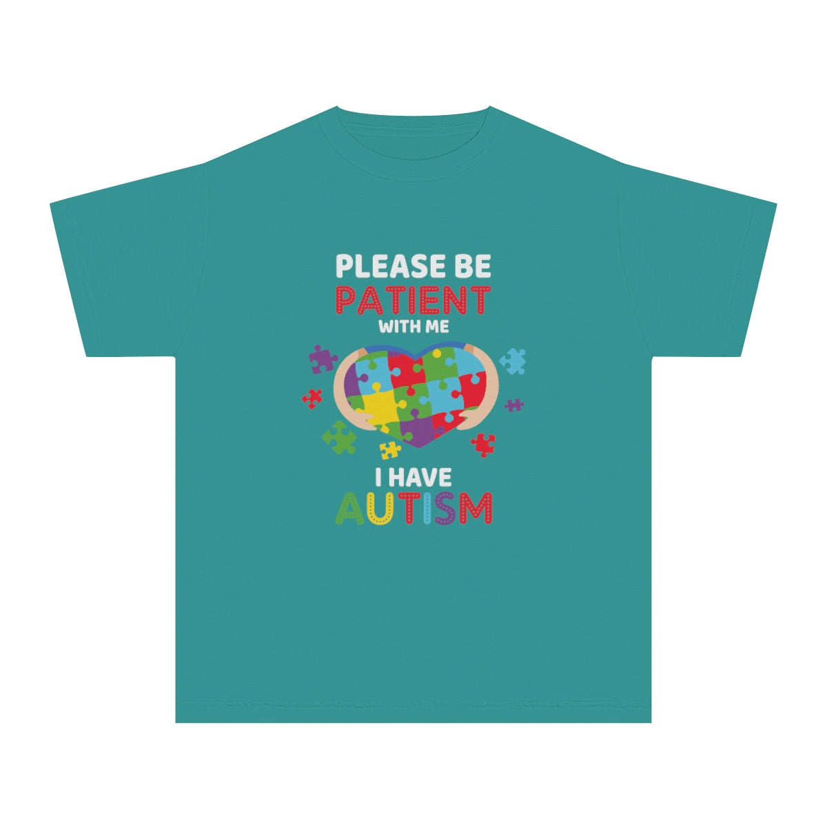 Please be Patient with Me I have Autism Youth Midweight Tshirt