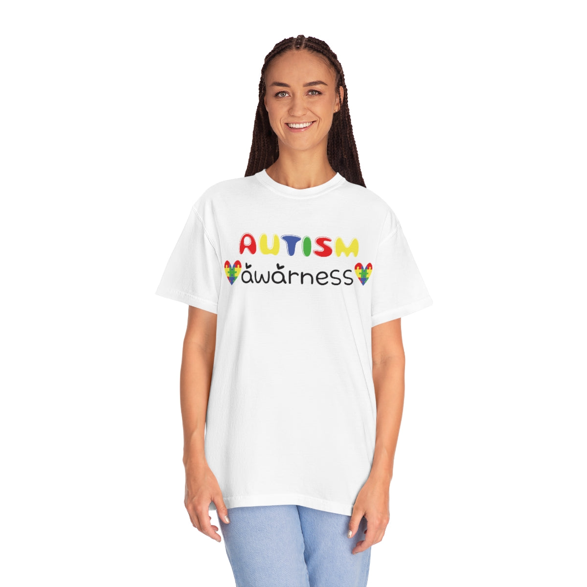 Autism Awareness Cute Lettering Tshirt