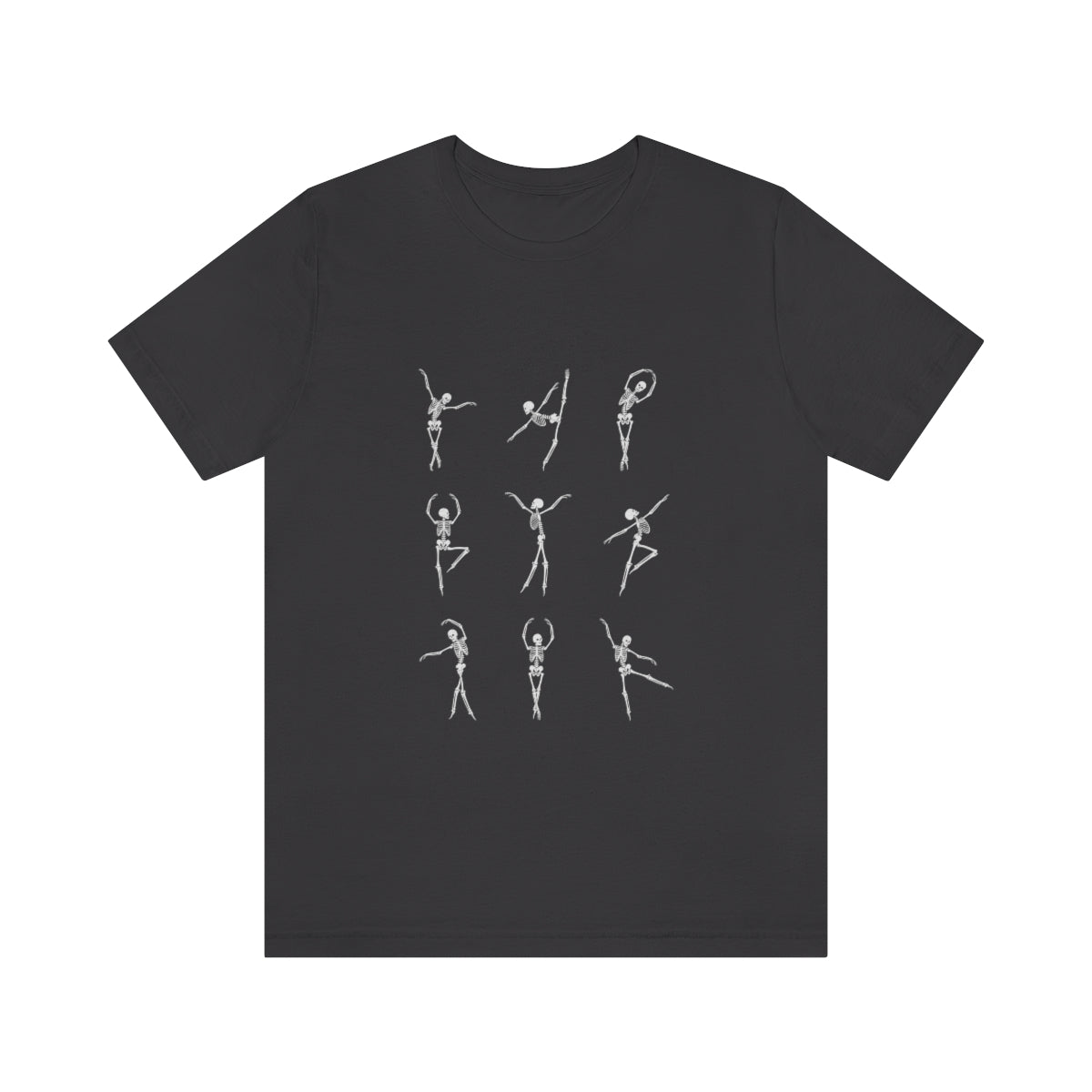 Dancing Skeletons Halloween Design on Unisex Jersey Short Sleeve Tee