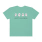 Happy Halloween Cute Ghost Tshirt Design on Unisex Garment-Dyed T-shirt