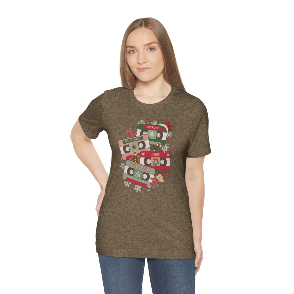 Retro Christmas Music Cassette Tape Christmas Tshirt