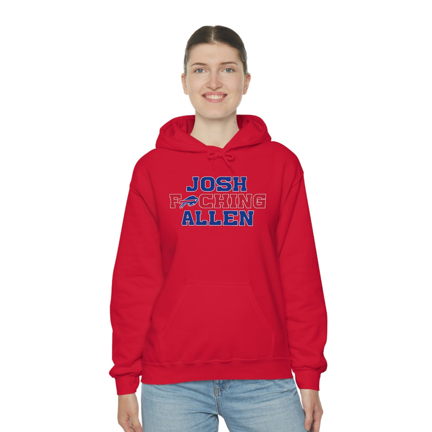 Josh Freaking Allen Bills Mafia #17 Buffalo Bills Football Hooded Sweatshirt