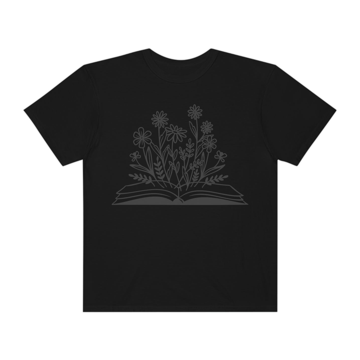 Beautiful Book with Wildflowers Retro Vintage Style Reading Books Tshirt