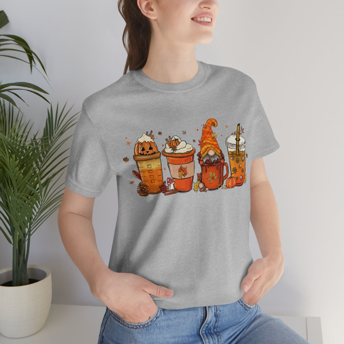 Fall Coffee Shirt, Pumpkin Spice, Funny Coffee Shirt, Coffee Lover Gift, Coffee Addict Shirt on Unisex Jersey Short Sleeve Tee