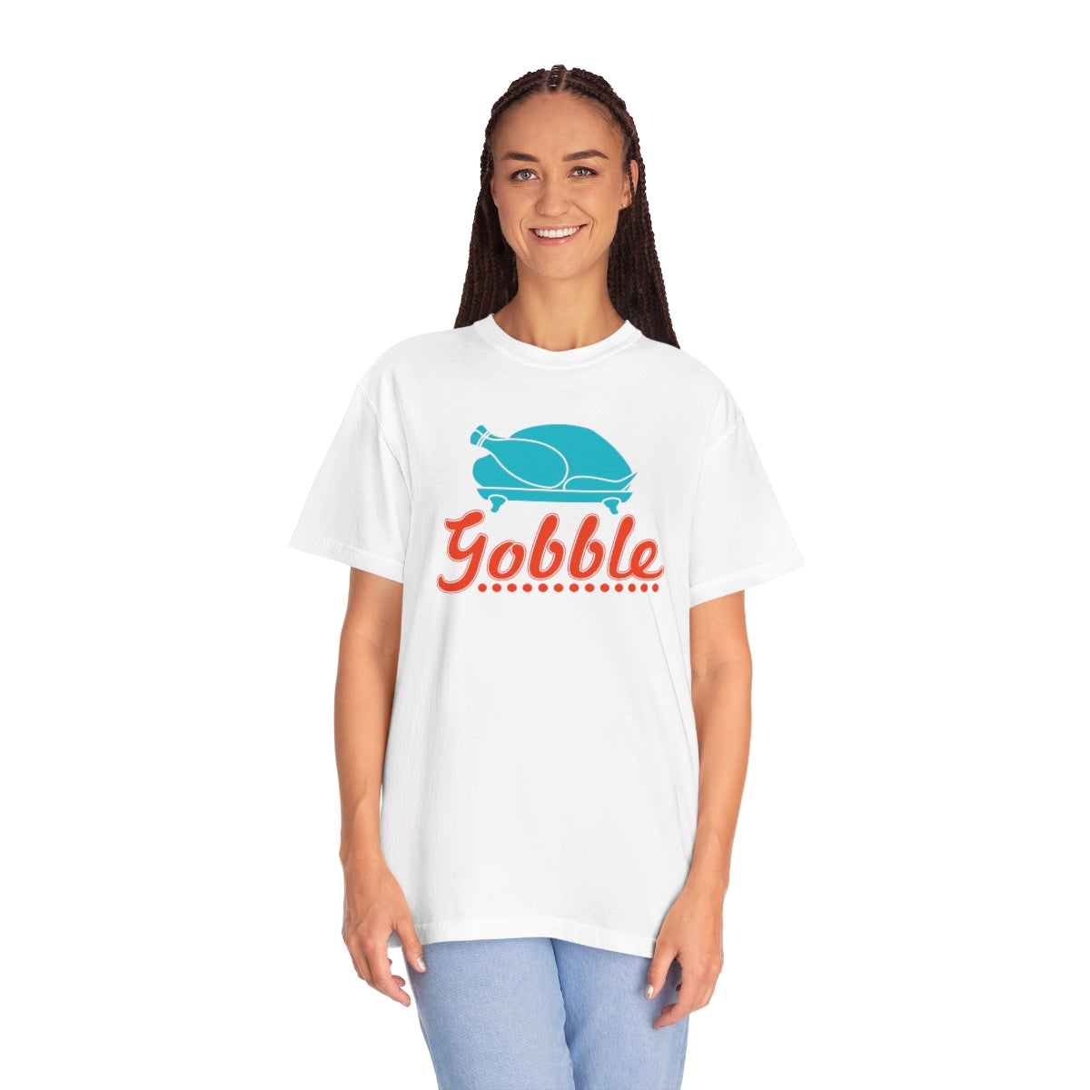 Gobble Turkey Thanksgiving Dinner Themed TShirt