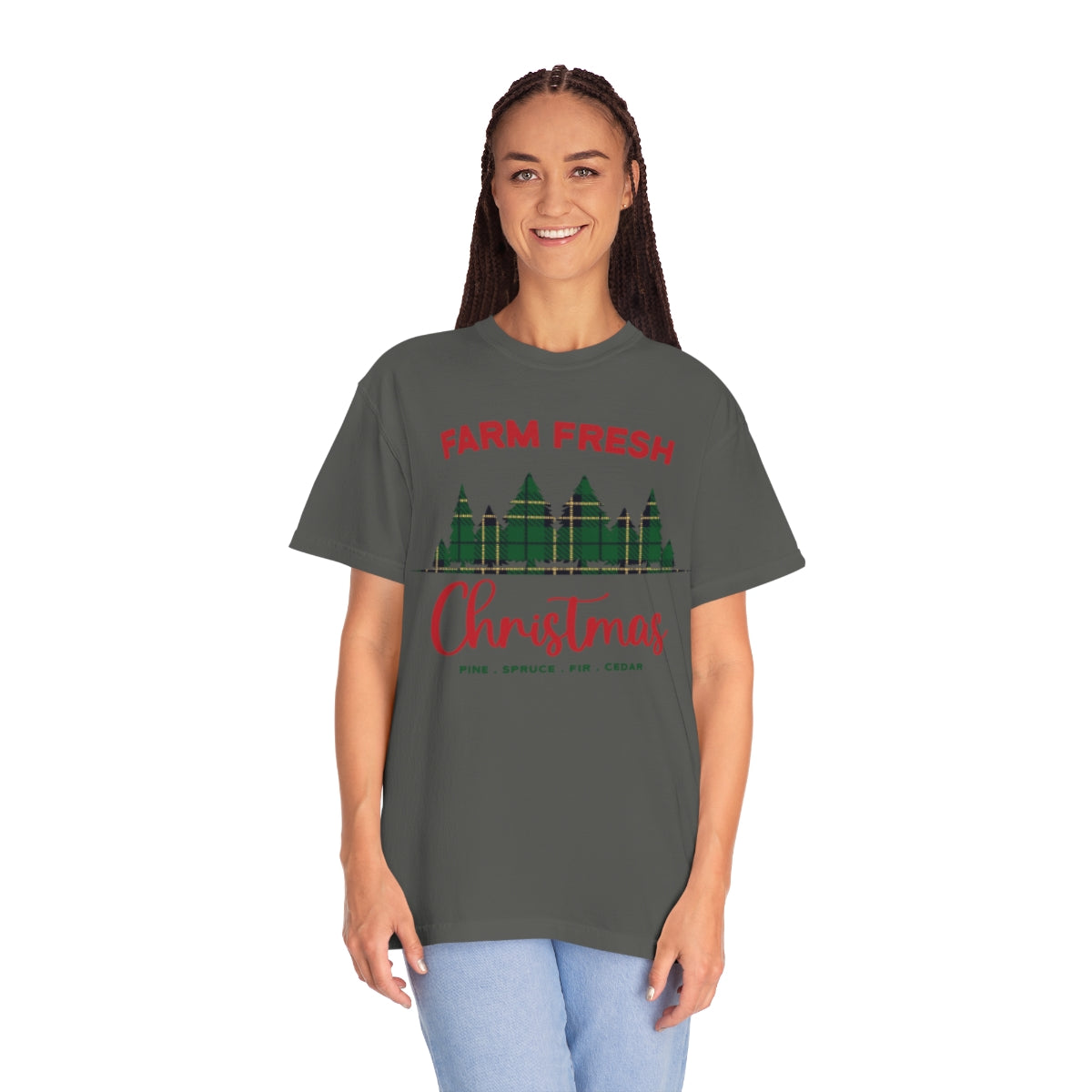 Plaid Farm Fresh Christmas Trees Tshirt