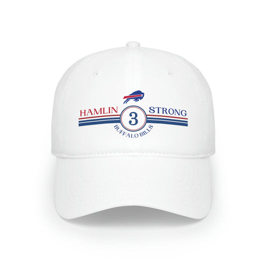 Hamlin Strong #3 Buffalo Bills Damar Hamlin Low Profile Baseball Cap