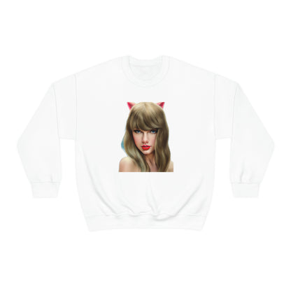 Taylor Swift Cat Ears T Swift Taylor Swift Merch Fan Swifty Gift Crewneck Sweatshirt