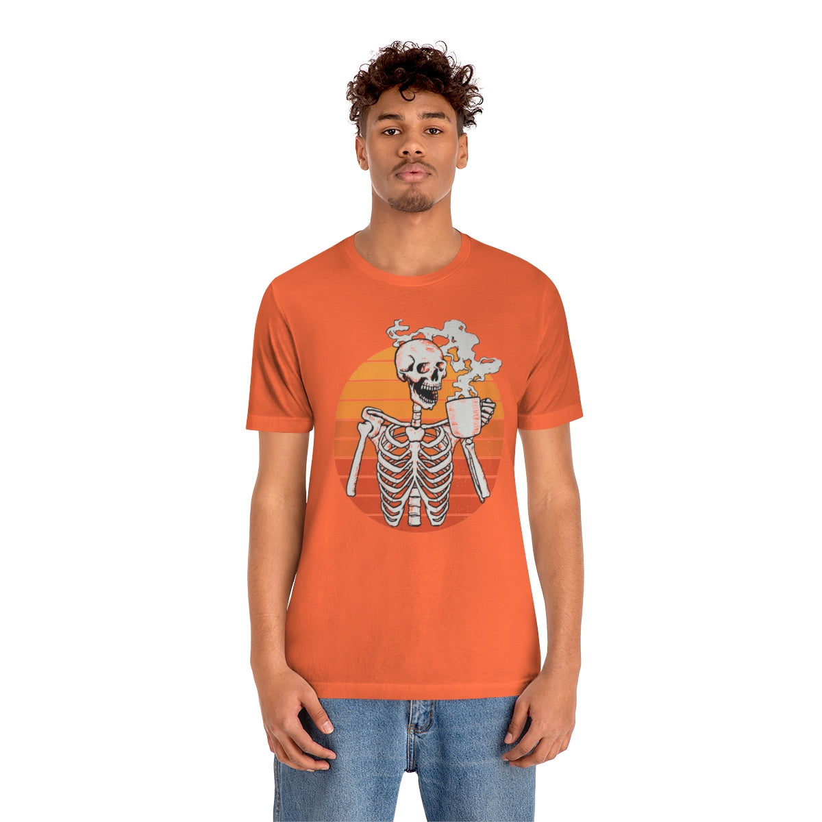 Dead Inside but Caffeinated Skeleton Halloween TShirt