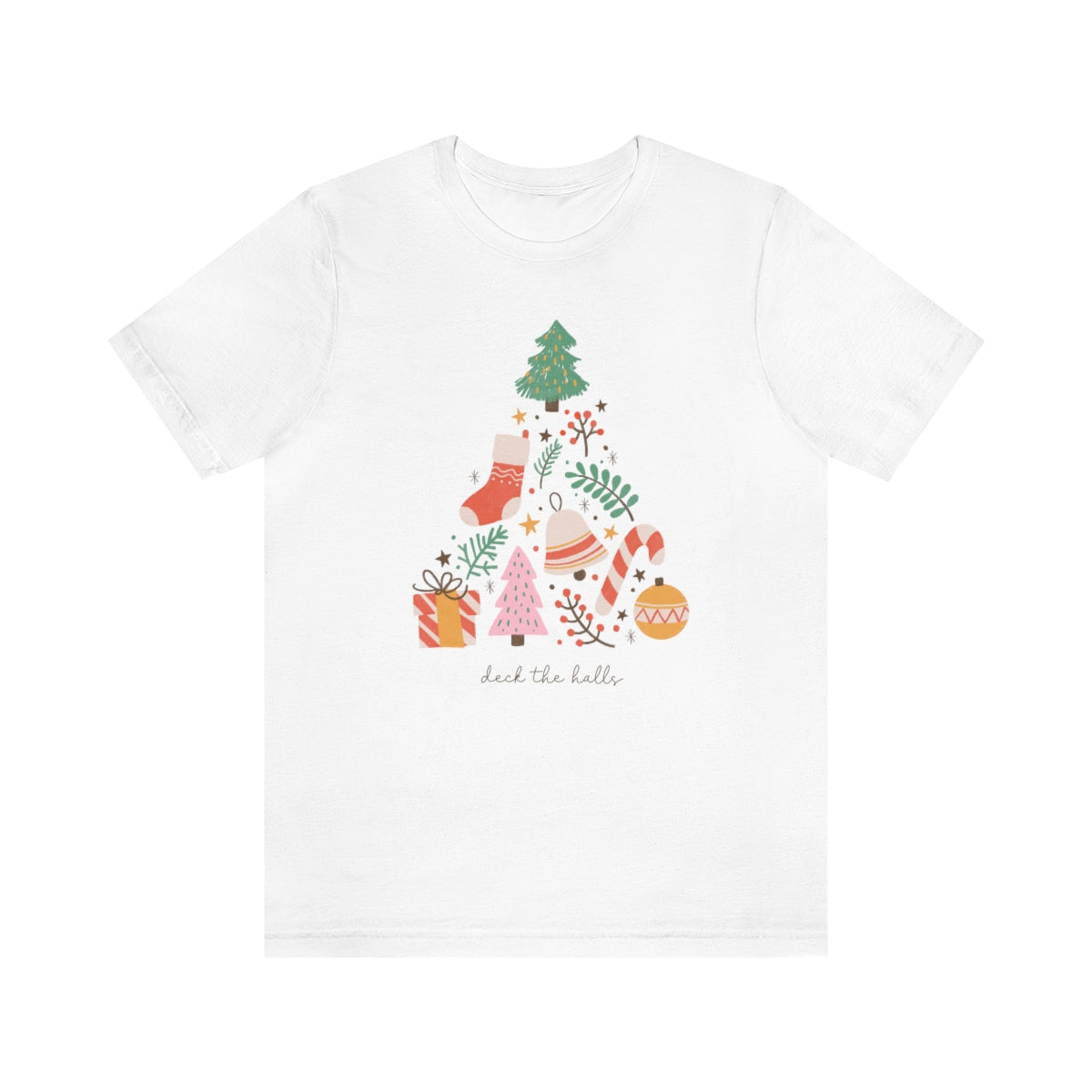 Deck the Halls Beautiful Christmas Tree Tshirt