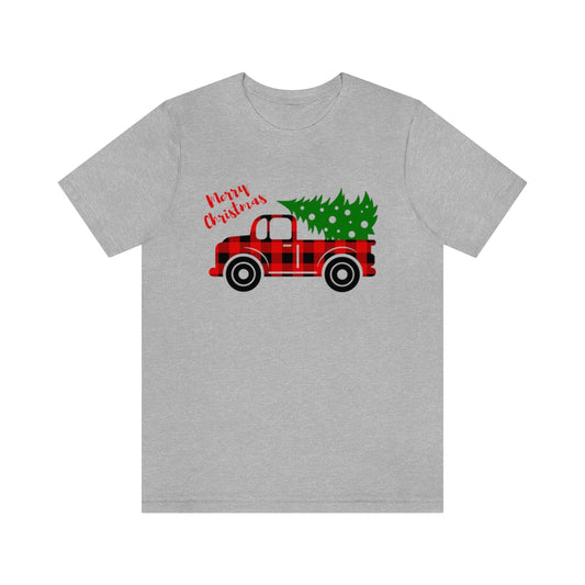 Merry Christmas Truck Retro Tshirt