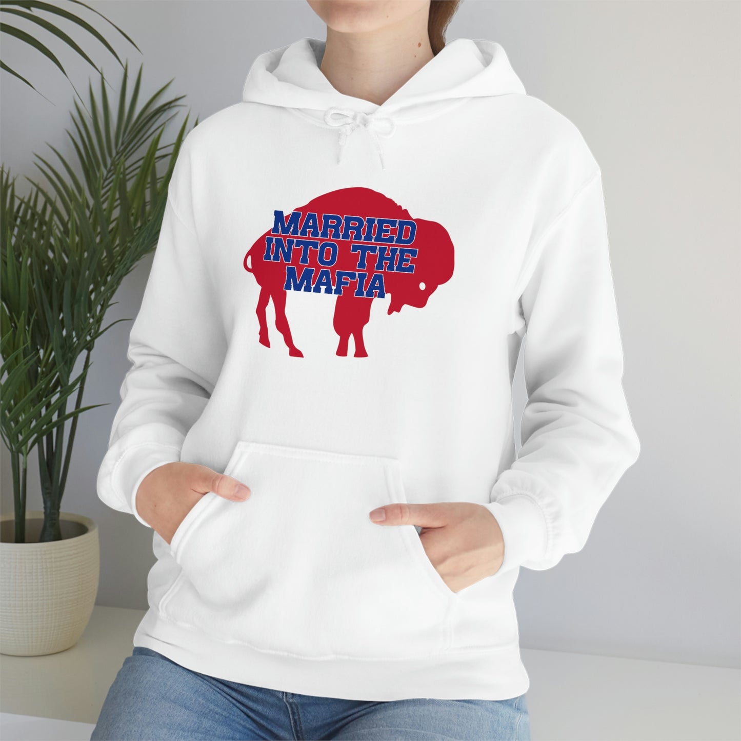 Married Into the Mafia Buffalo Bills Football Bills Mafia Hooded Sweatshirt