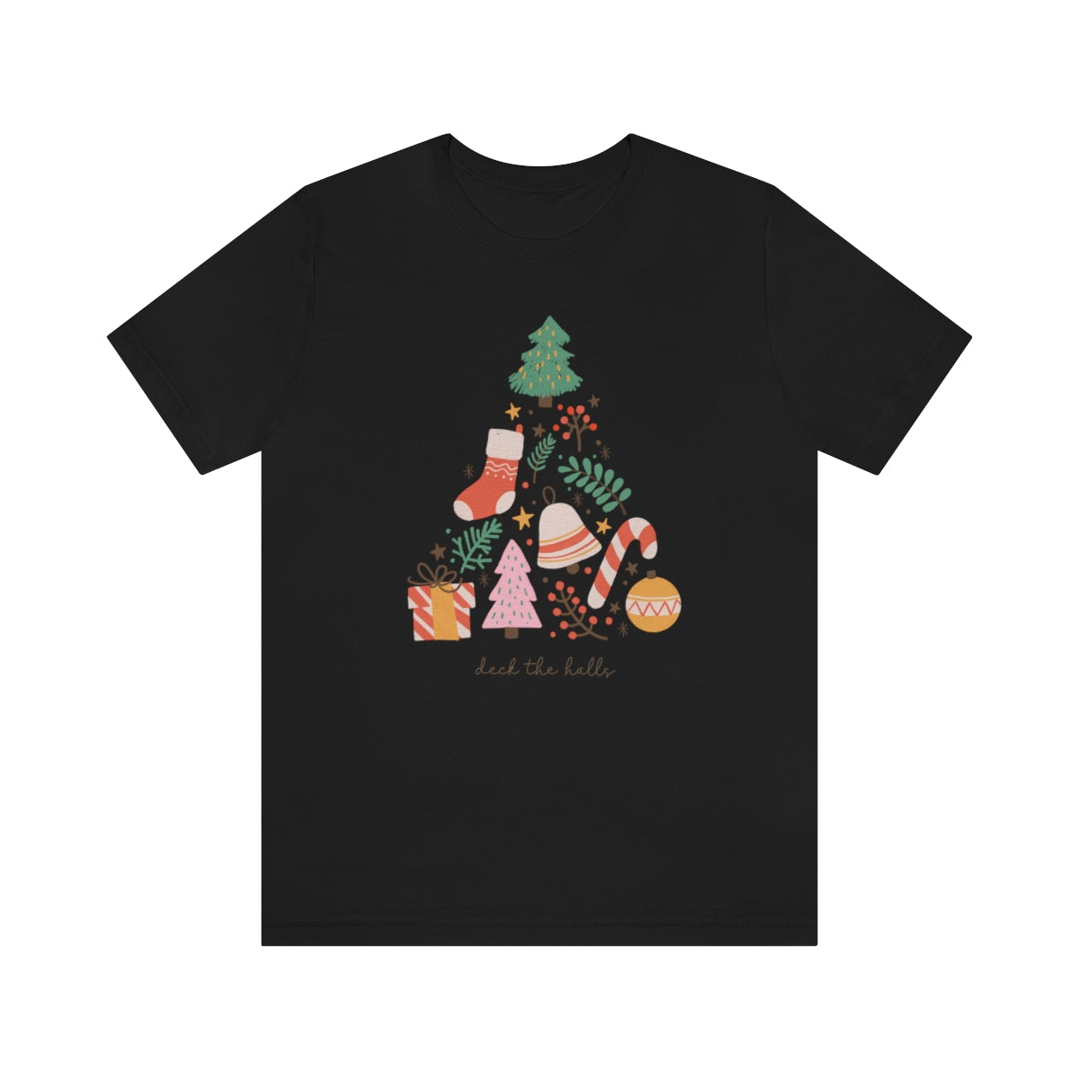 Deck the Halls Beautiful Christmas Tree Tshirt