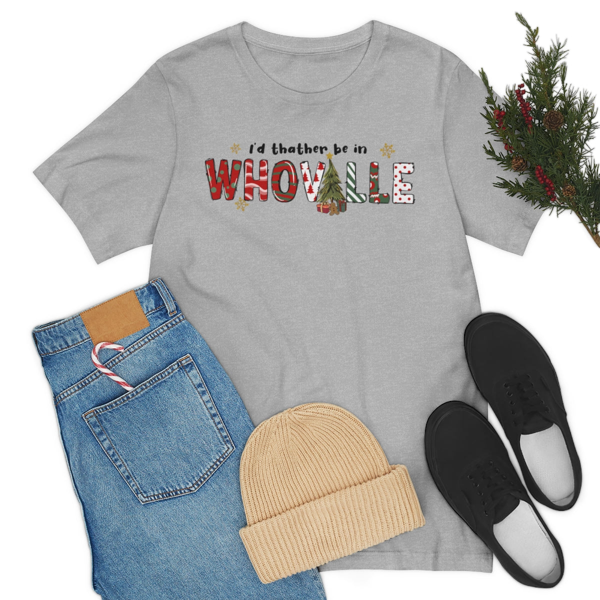 I'd Rather Be In Whoville Cute Christmas Holiday Tshirt