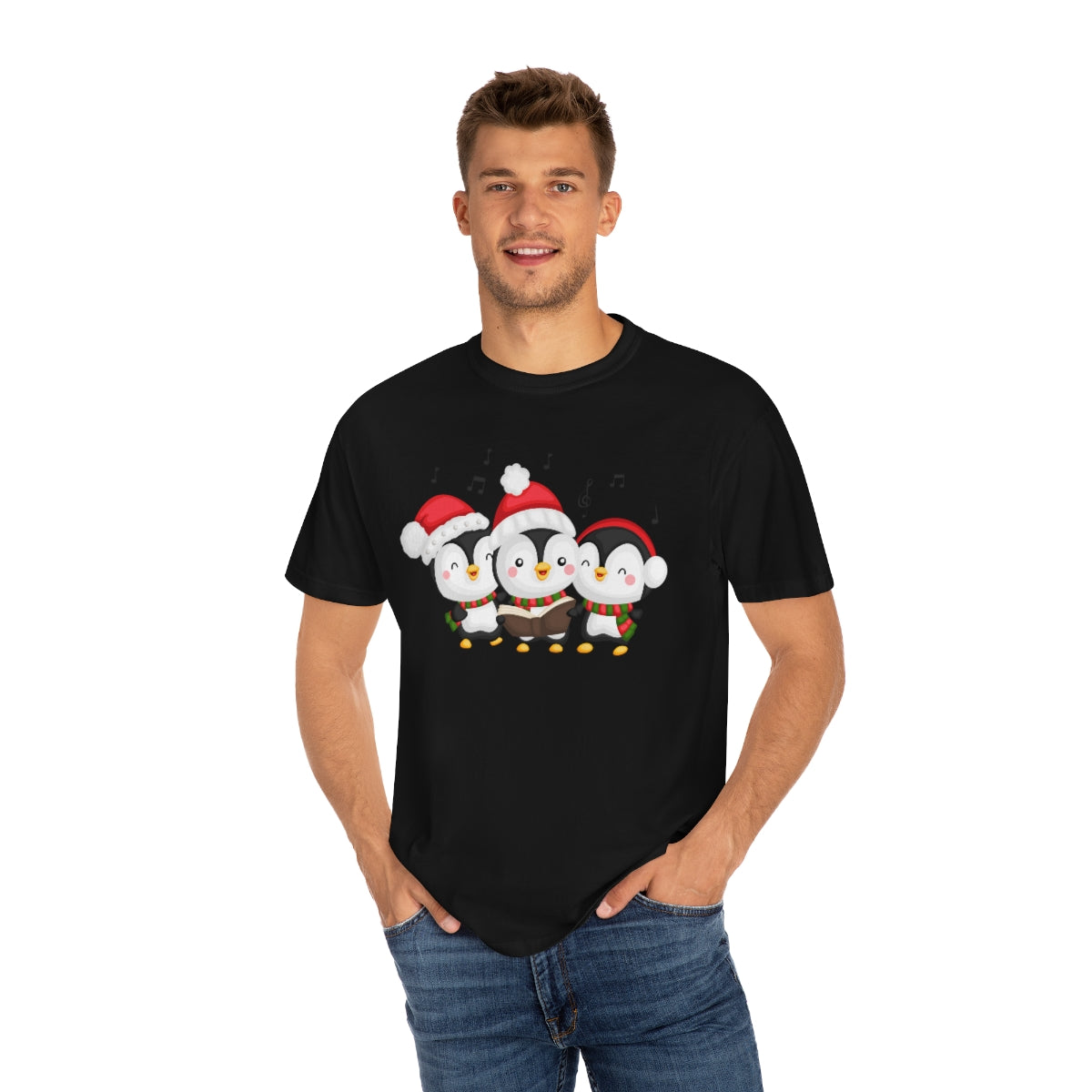 Cheerful Singing Penguins Christmas Holiday Xmas TShirt