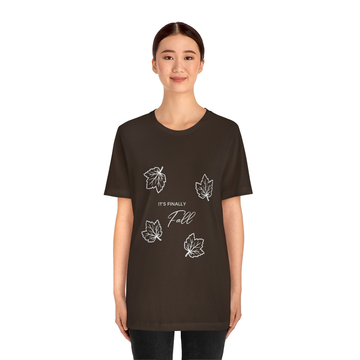 Finally Fall Design on Unisex Jersey Short Sleeve Tee