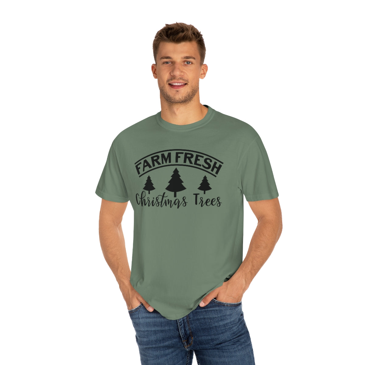 Farm Fresh Cute Christmas Trees Holiday Tshirt