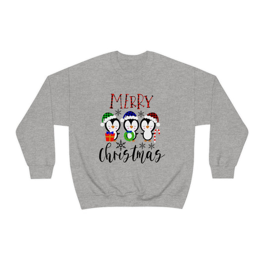 Merry Christmas Cute Penguins Xmas Holiday Sweatshirt