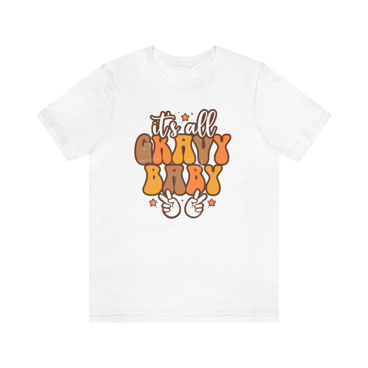 It's All Gravy Baby Thanksgiving Teeshirt on Unisex Jersey Short Sleeve Tee