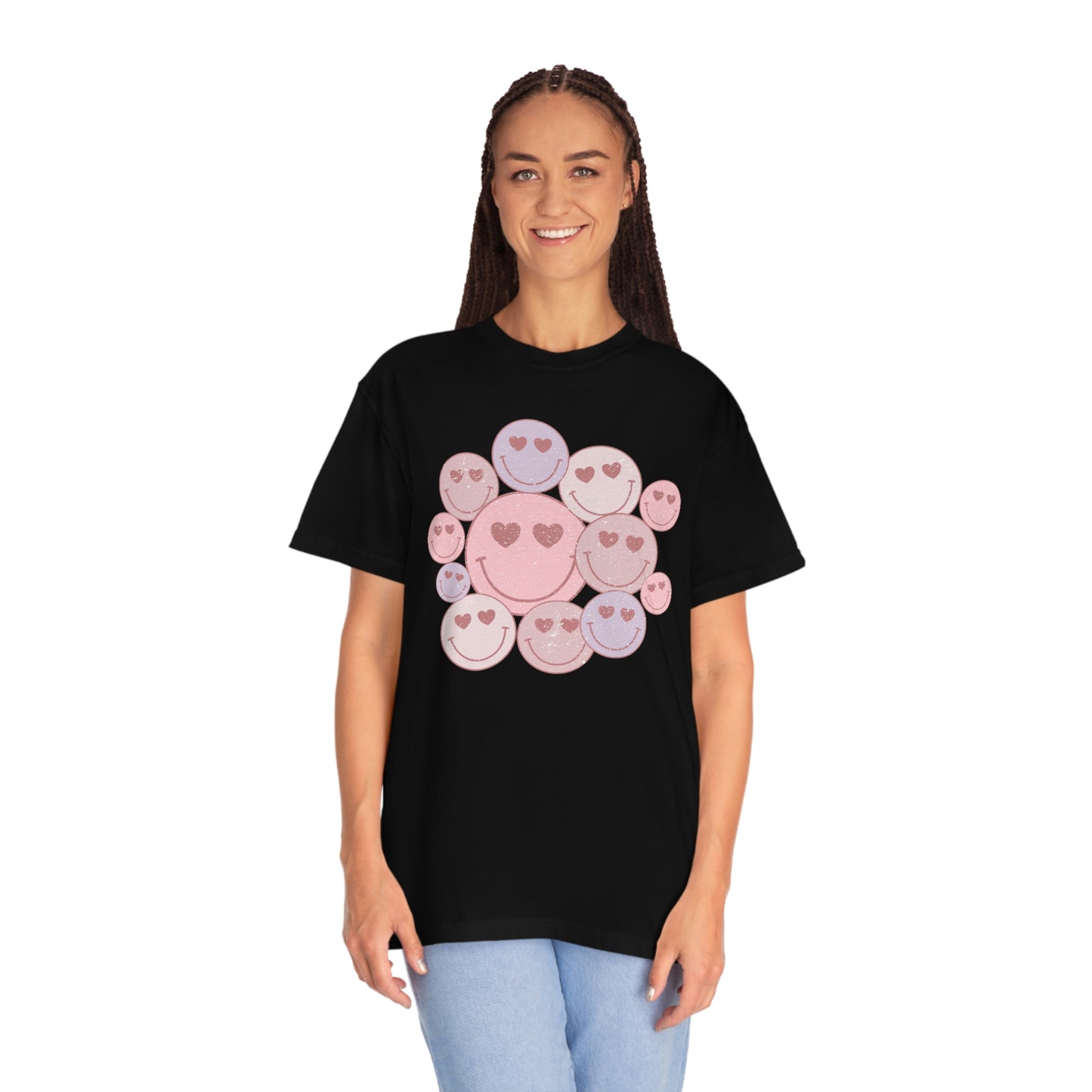 Happy Faces Heart Eyes Valentines Day Tshirt