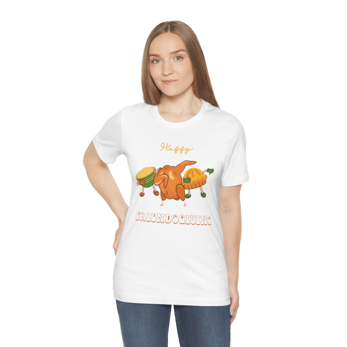 Happy Friendsgiving Thanksgiving Dinner Themed Tshirt