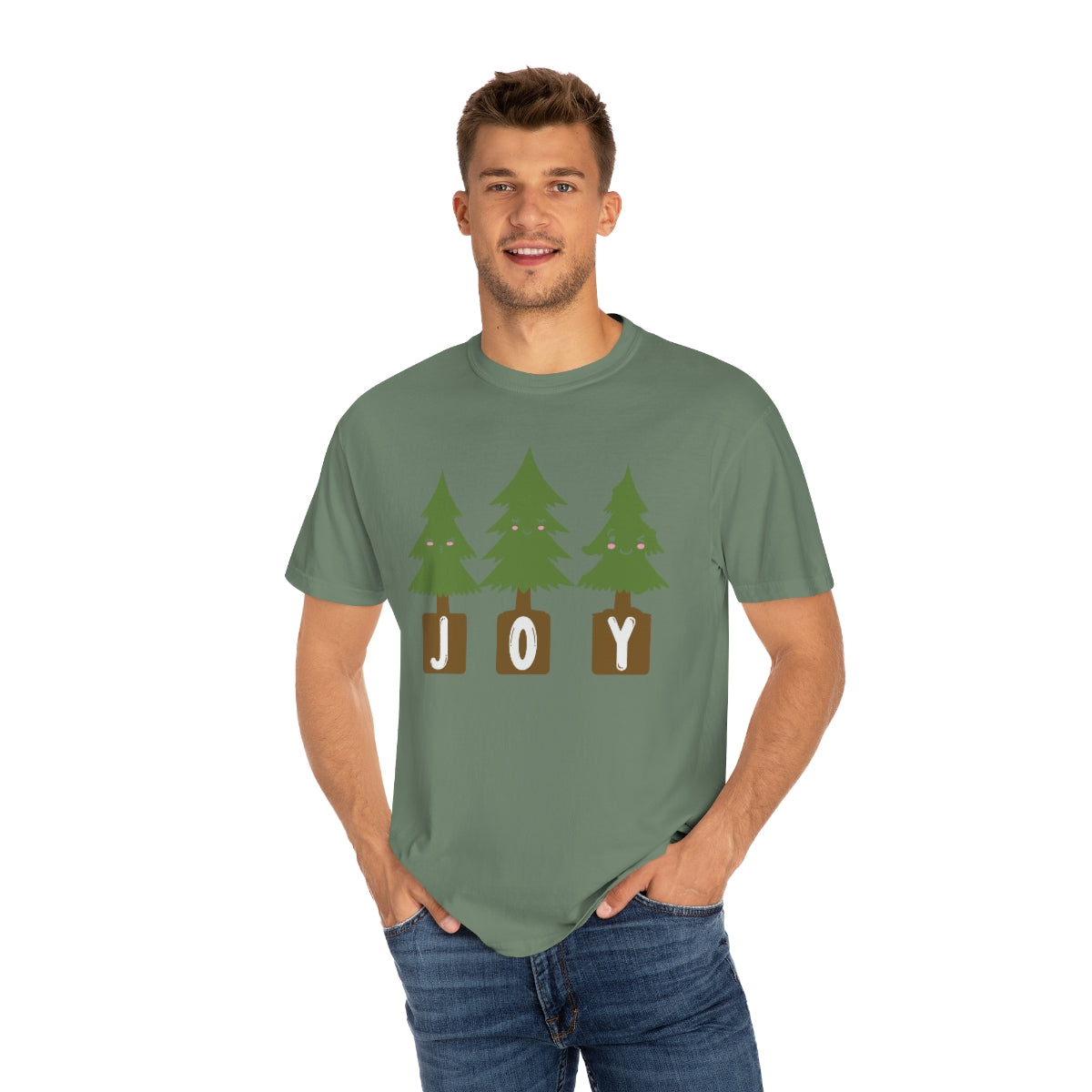 Joy Christmas Trees Cute Christmas Tshirt