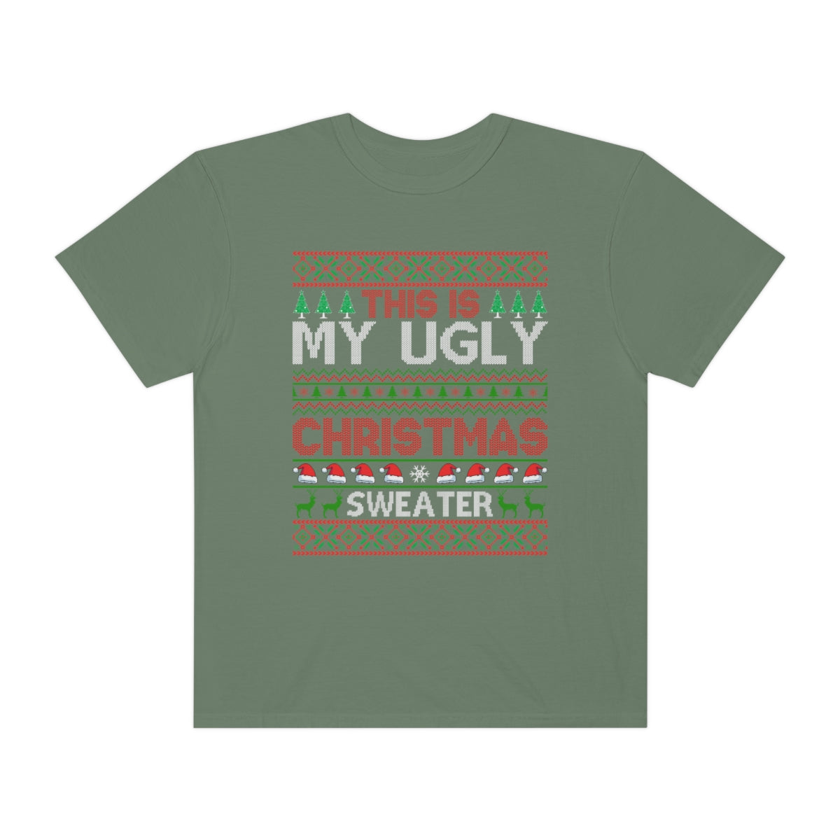 This is my Ugly Christmas Sweater Santa Tshirt