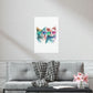 Cute Cat Couple Valentines Gift for Her Premium Matte Vertical Poster
