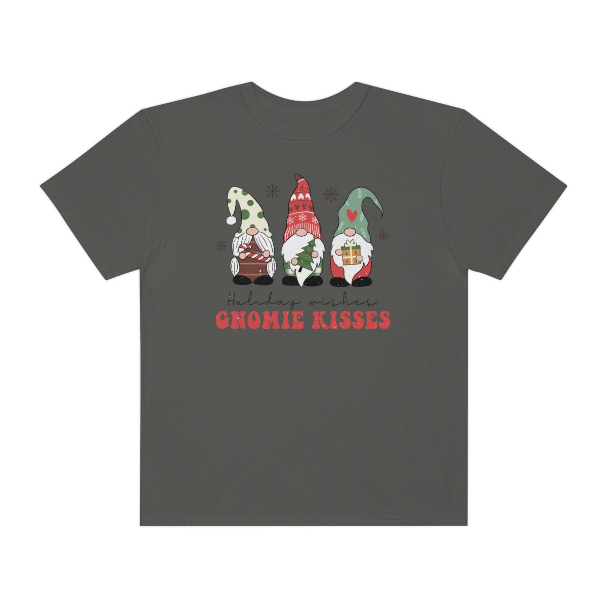 Holiday Wishes & Gnomie Kisses Christmas Tshirt