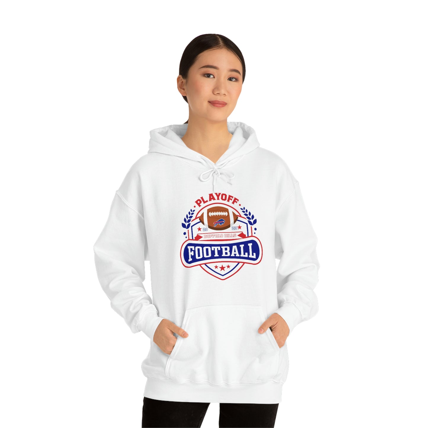 2023 Buffalo Bills Playoff Football Hooded Sweatshirt