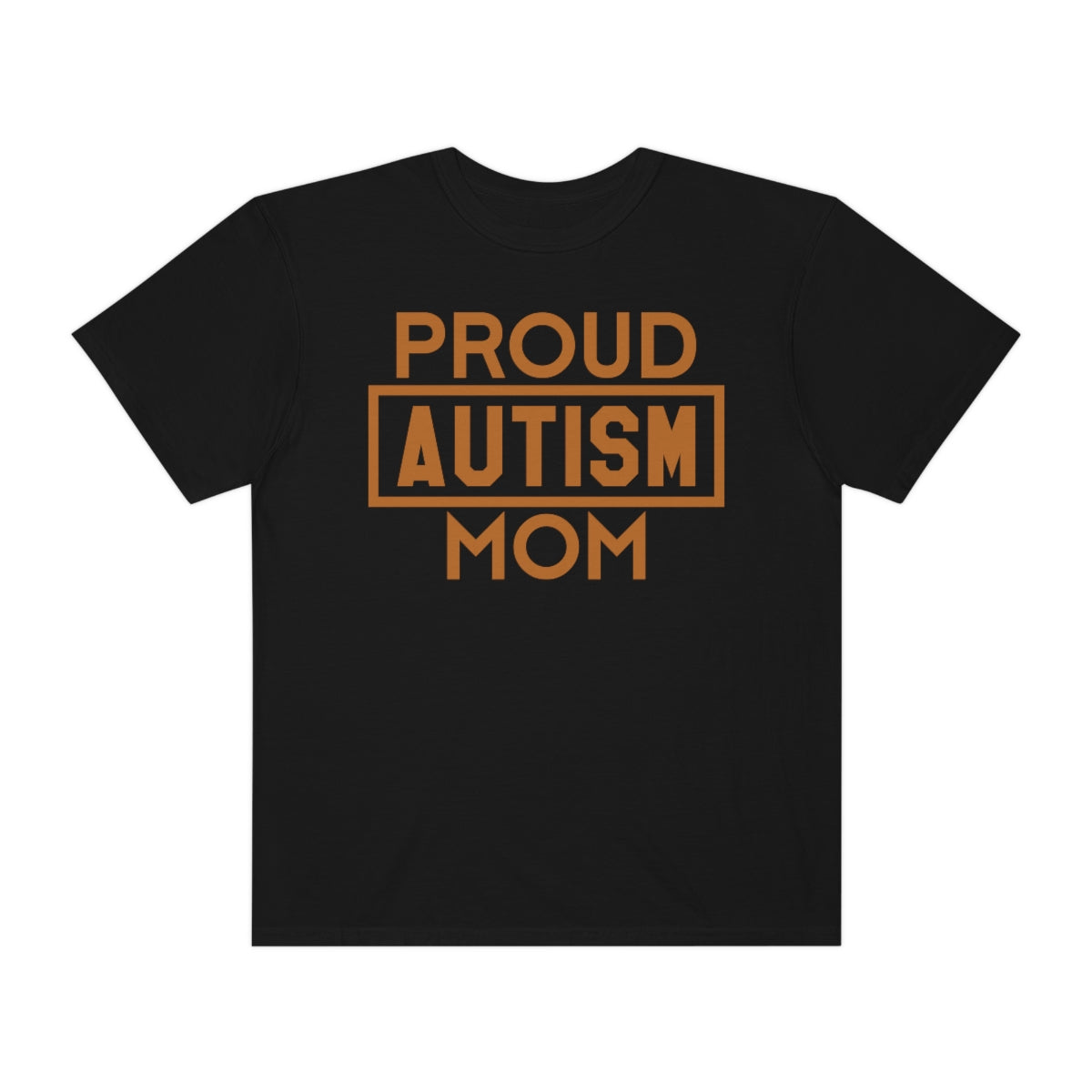 Proud Autism Mom Bold Letters Autism Awareness Tshirt