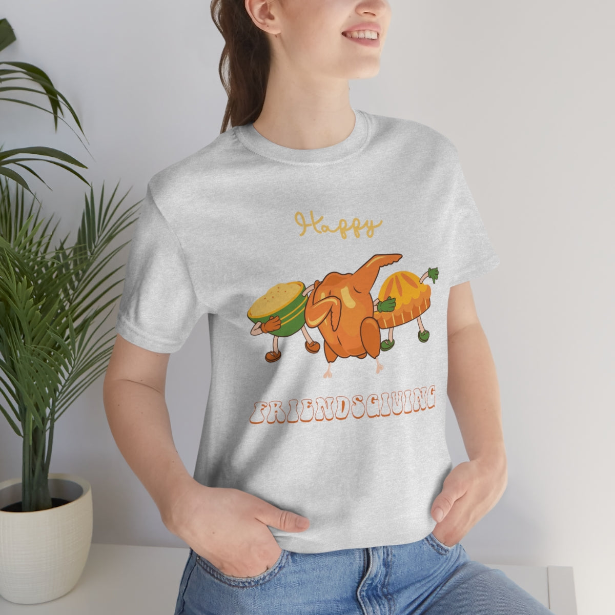 Happy Friendsgiving Thanksgiving Dinner Themed Tshirt