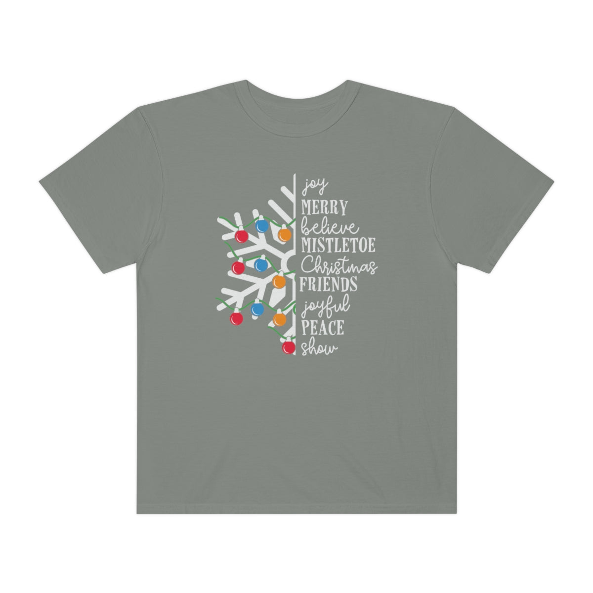 White Snowflake with Merry Christmas TeeShirt