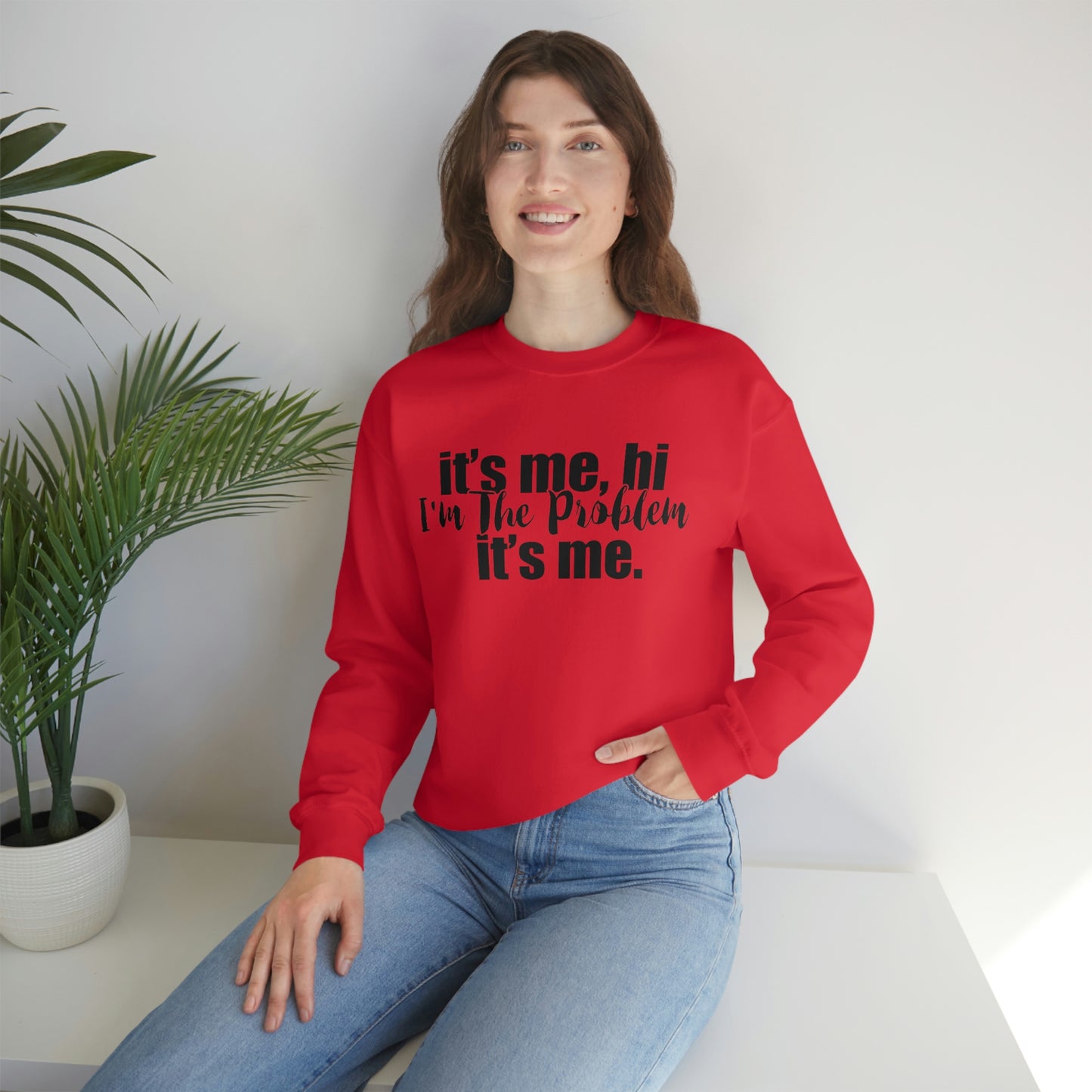 Its Me, Hi, I'm the Problem it's Me, T Swift Taylor Swift Merch Fan Gift Crewneck Sweatshirt