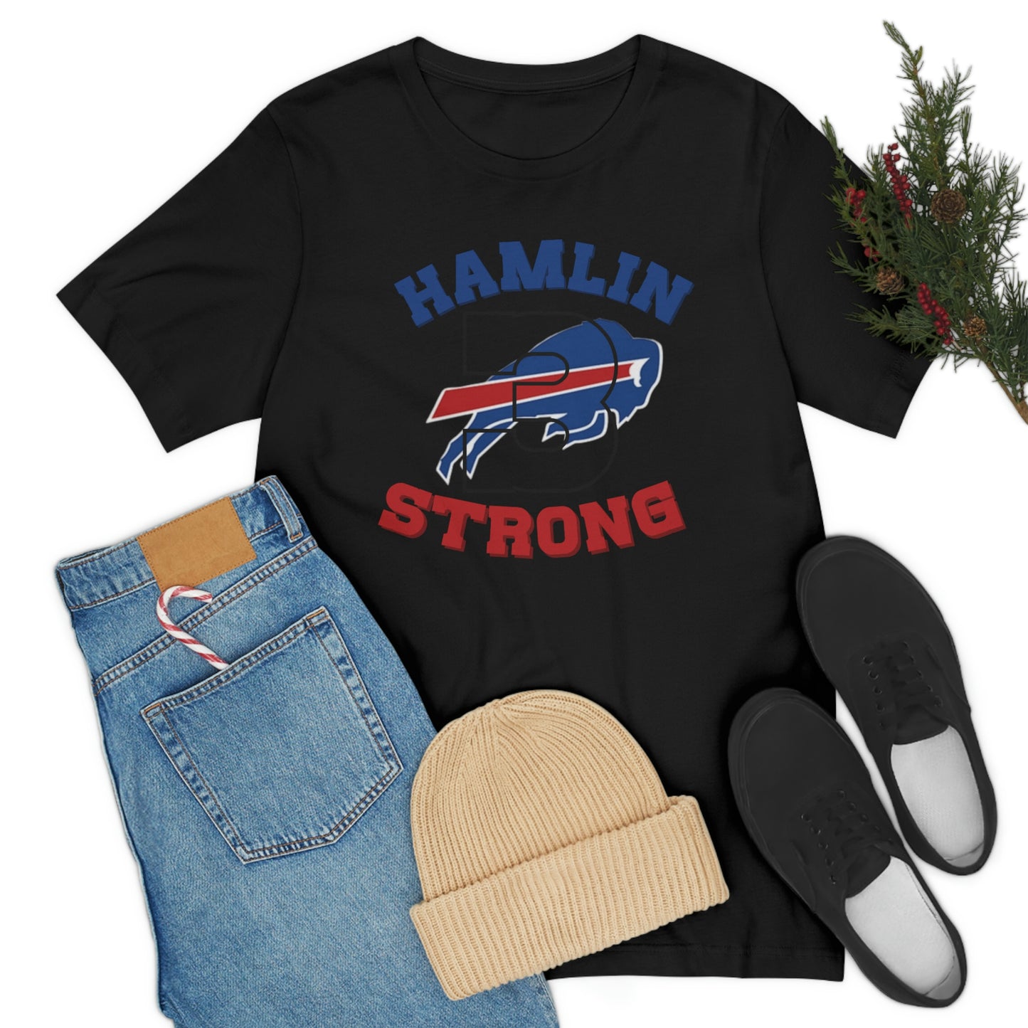 #3 Hamlin Strong Damar Hamlin Buffalo Bills Logo Hamlin Supporter Unisex Jersey Short Sleeve Tee