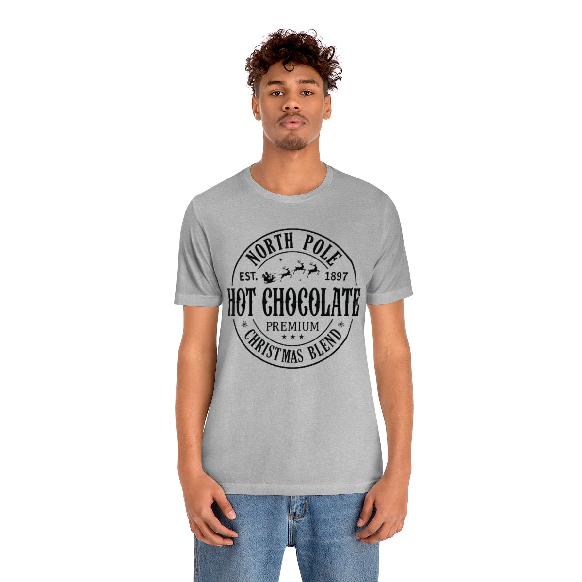 North Pole Premium Hot Chocolate Christmas Holiday Tshirt