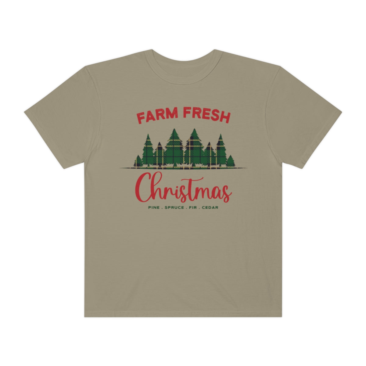 Plaid Farm Fresh Christmas Trees Tshirt