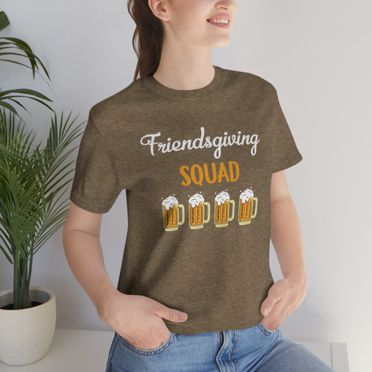 Friendsgiving Squad Beer Themed Thanksgiving Tshirt