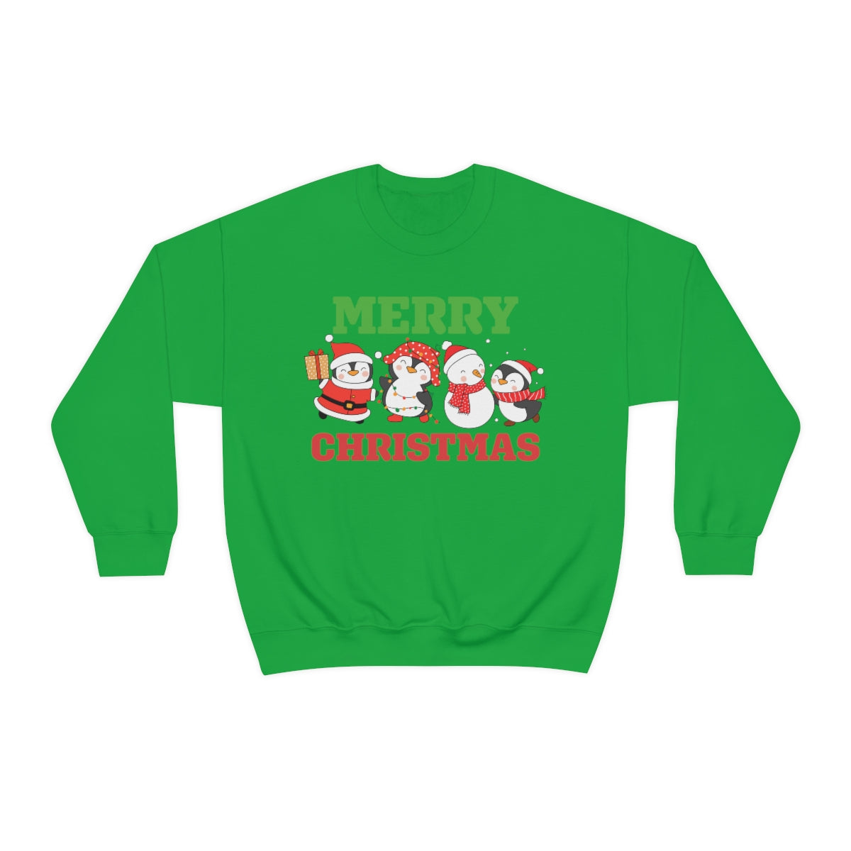 Merry Christmas Cute Penguins Xmas Holiday Sweatshirt