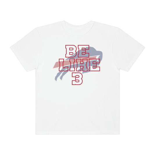 Red Be Like #3 Damar Hamlin Support Buffalo Bills Logo Unisex Garment-Dyed T-shirt
