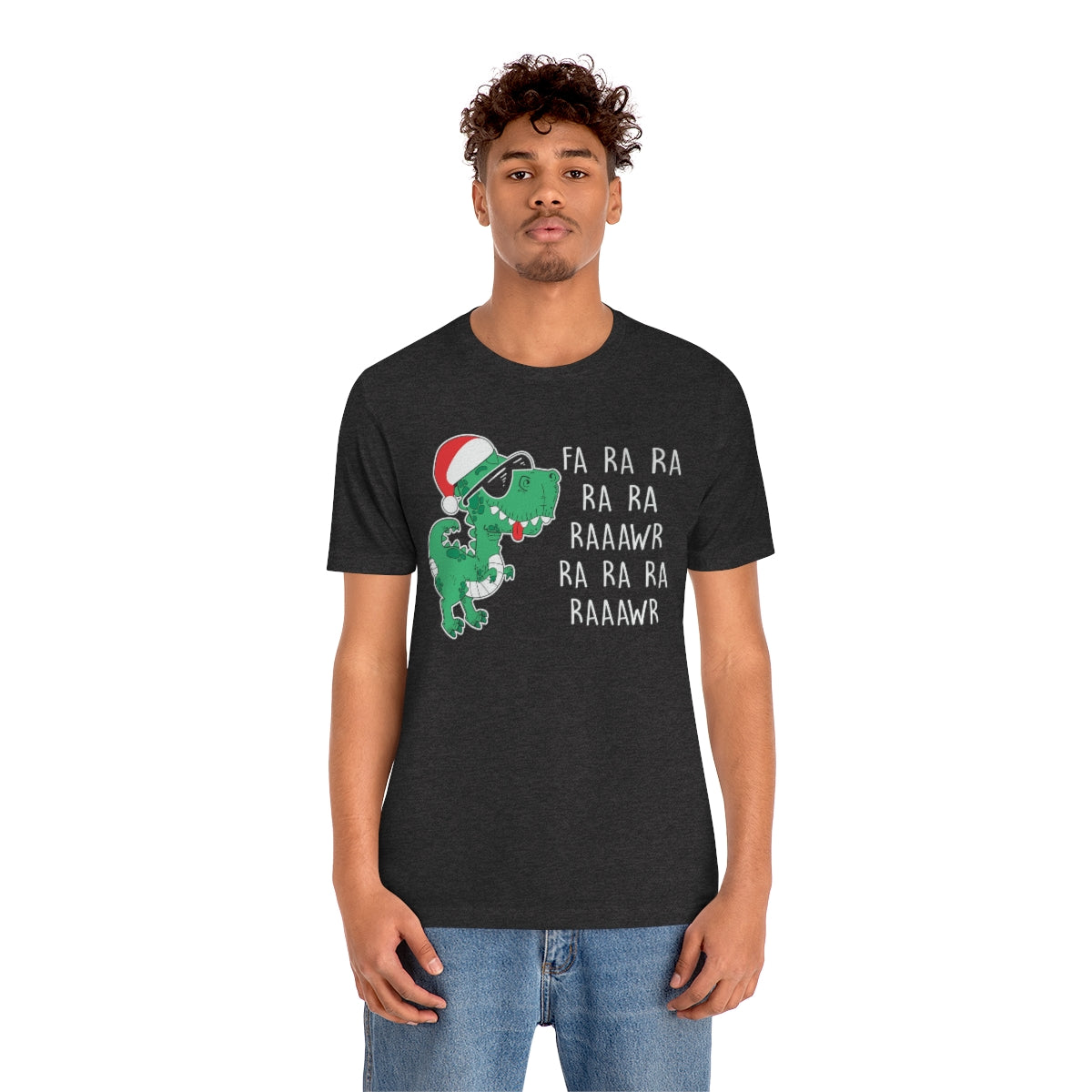 Fa Ra Ra Ra Ra Rawr Cute Dino Christmas Funny Tshirt